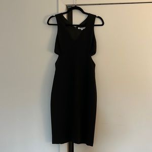 Elizabeth and James black dress with cut outs